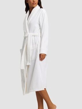 NWT Cozy Earth Ribbed Bath Robe - White  SMALL